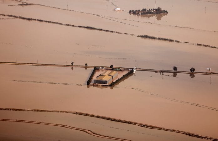 Aftermath of floods near Valencia