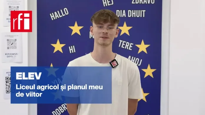Florin Niță este elev la Liceul Tehnologic „Cezar Nicolau” din Brănești